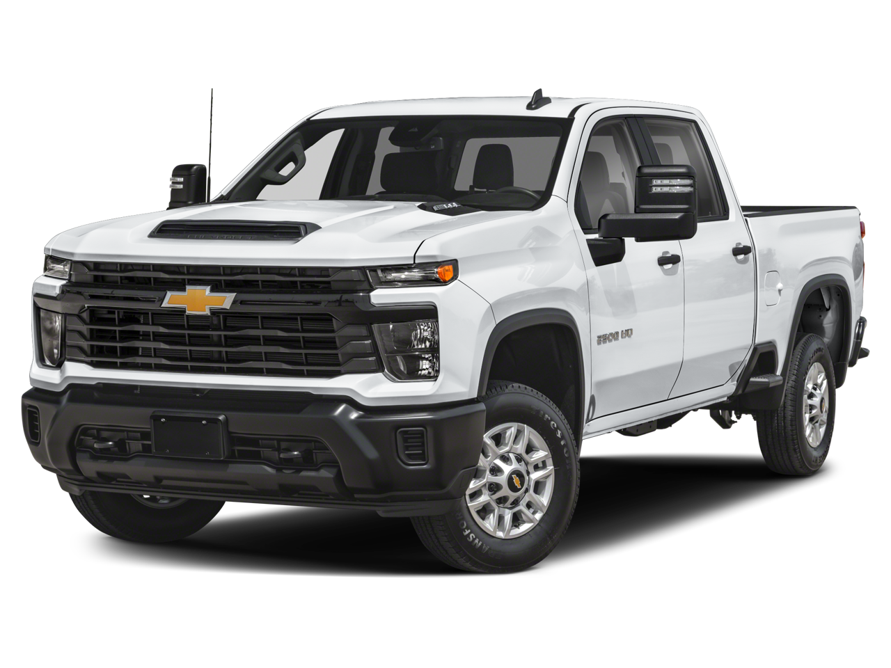 2024 Chevrolet Silverado 2500 HD LT in Dark Ash Metallic — front three-quarter view