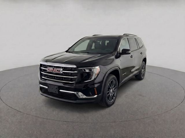 2025 GMC Acadia Elevation in Ebony Twilight Metallic — front three-quarter view