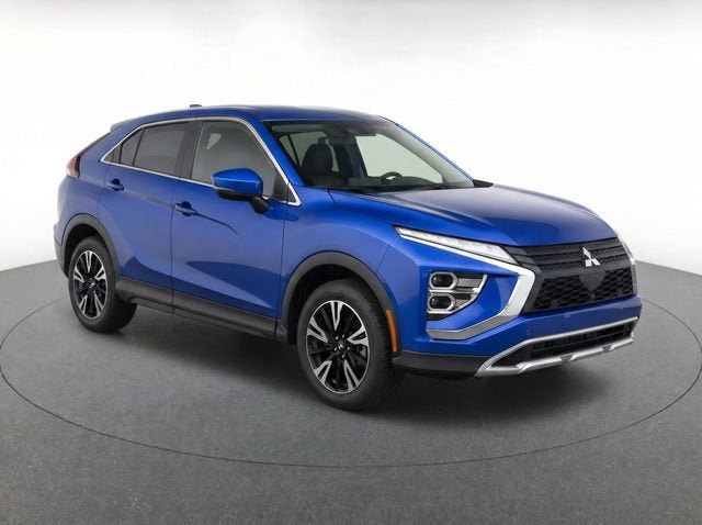 2025 Mitsubishi Eclipse Cross SE in Blue — front three-quarter view